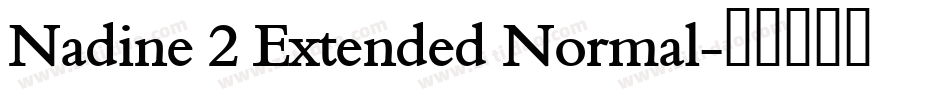 Nadine 2 Extended Normal字体转换